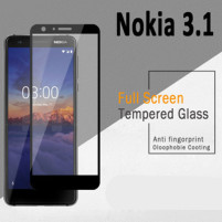 Скрийн протектор от закалено стъкло за 3D FULL SCREEN за Nokia 3.1 2018 TA-1057 с черен кант